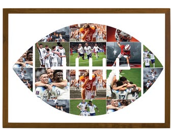 American Football Fotocollage Vorlage, American Football Bildcollage, Sport Fotocollage, American Football Collagenvorlage, Canva