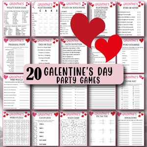 20 Galentine&#39;s Party Games, Ladies Night Games, Galentine&#39;s Day Games, Valentines Party Games, Adult Valentine&#39;s Games, Galentines trivia