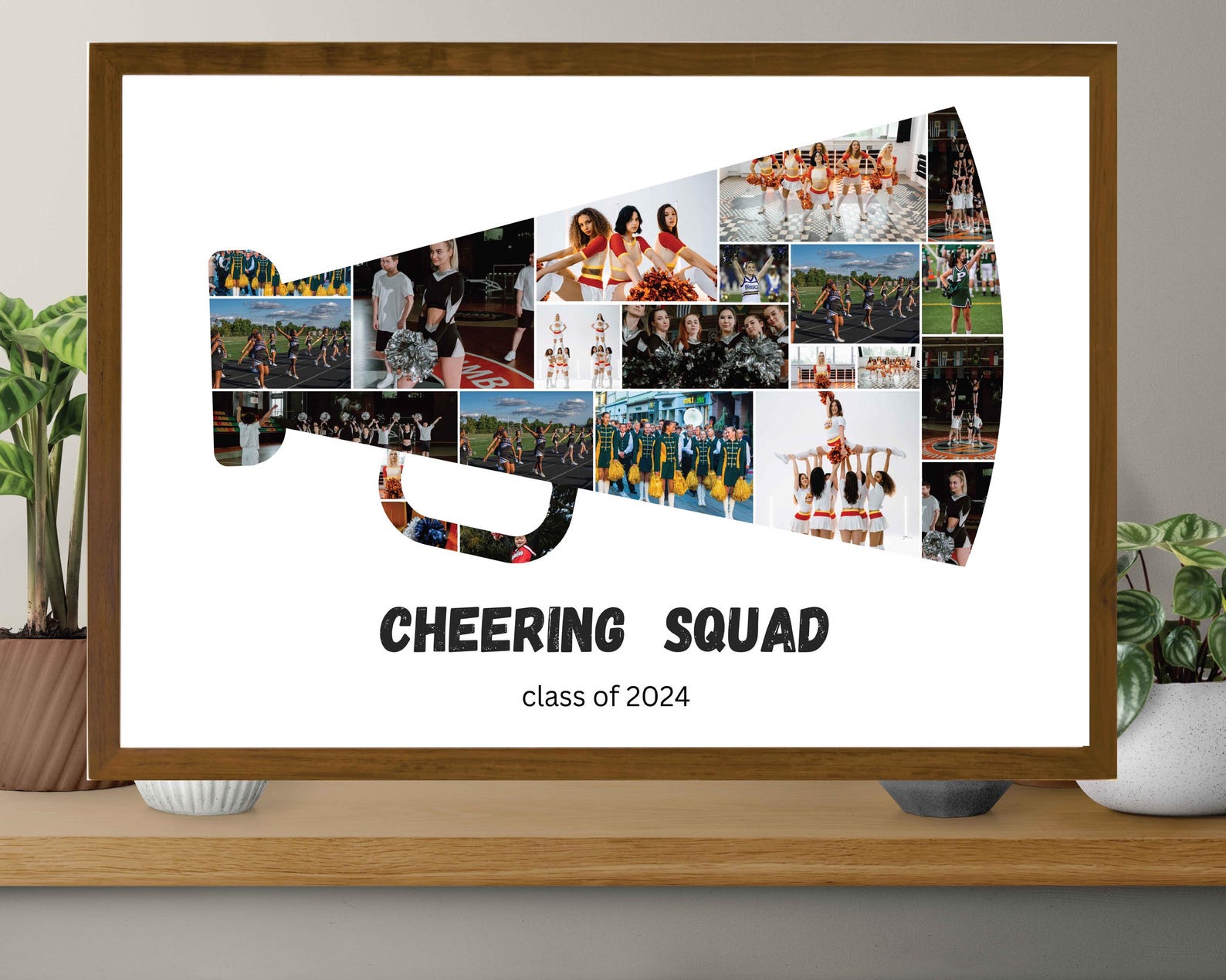 Cheerleader Photo Collage Canva Frame Template, Customizable Digital ...