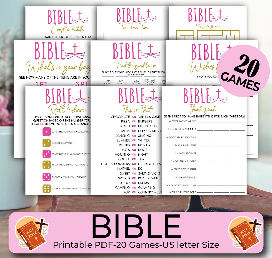 20 Bible Games, Bible Activities, Christian Games, Women's Ministry ...