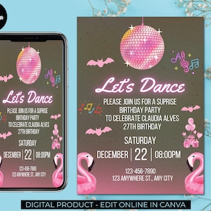 Music Birthday Invitation, Musical Instruments Invitation, INSTANT DOWNLOAD, Music Party Sing and Dance invite, Editable Digital Template