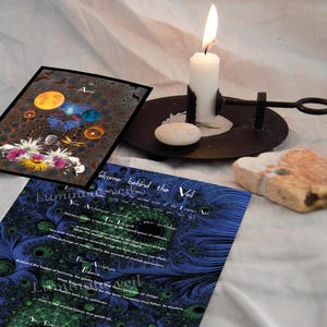 Lettura dell'Oracolo sulla Partnership Archetipica, Analisi degli Archetipi, Lettura dell'Oracolo sulla Data di Nascita Personalizzata, Guida Archetipica, Stampa Artistica Goth Indie