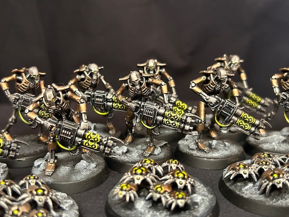Necron Warriors with Gauss Reapers : r/Necrontyr