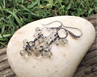 Waterfalls---Sterling Silver/Prasiolite