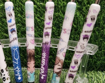 Nurse Glitter Pens