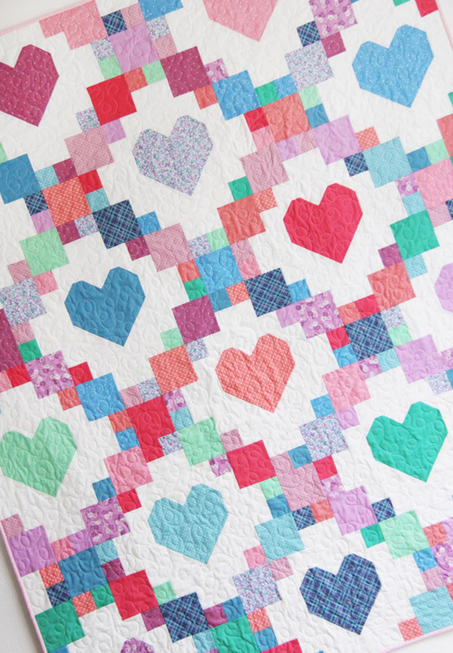 Heartsy Quilt Pattern PDF Etsy