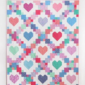 Heartsy Quilt Pattern, PDF