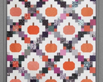 Pumpkin Patches Quilt Pattern, PDF