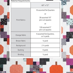 Pumpkin Patches Quilt Pattern, PDF - Etsy