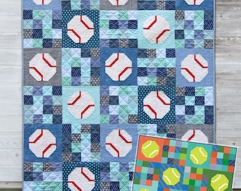 Batter Up Quilt Pattern, PDF