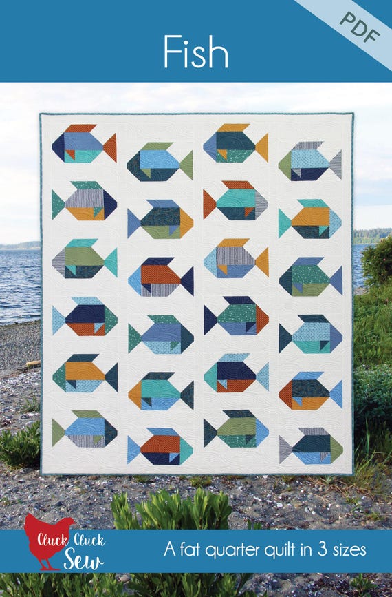 Fish Quilt Pattern, PDF