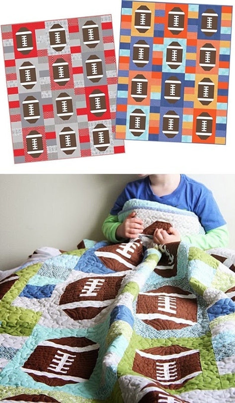 Touchdown Quilt Pattern PDF Etsy