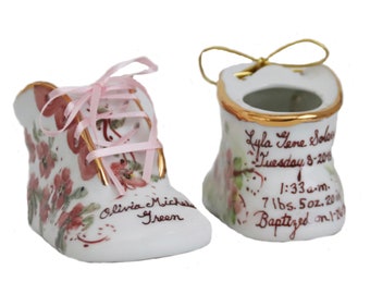 ceramic baby shoe keepsake