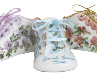 ceramic baby shoe keepsake