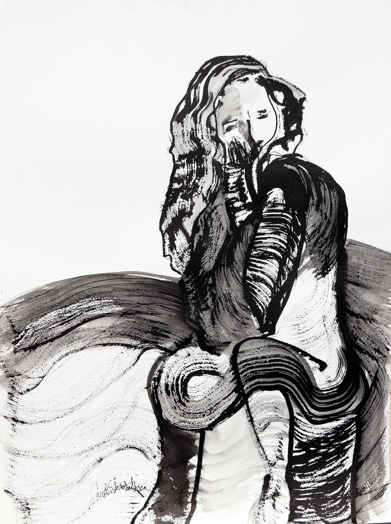 Beguiled- Set of 8 Notecards - 5x7 - From Original Ink Drawing - Etsy