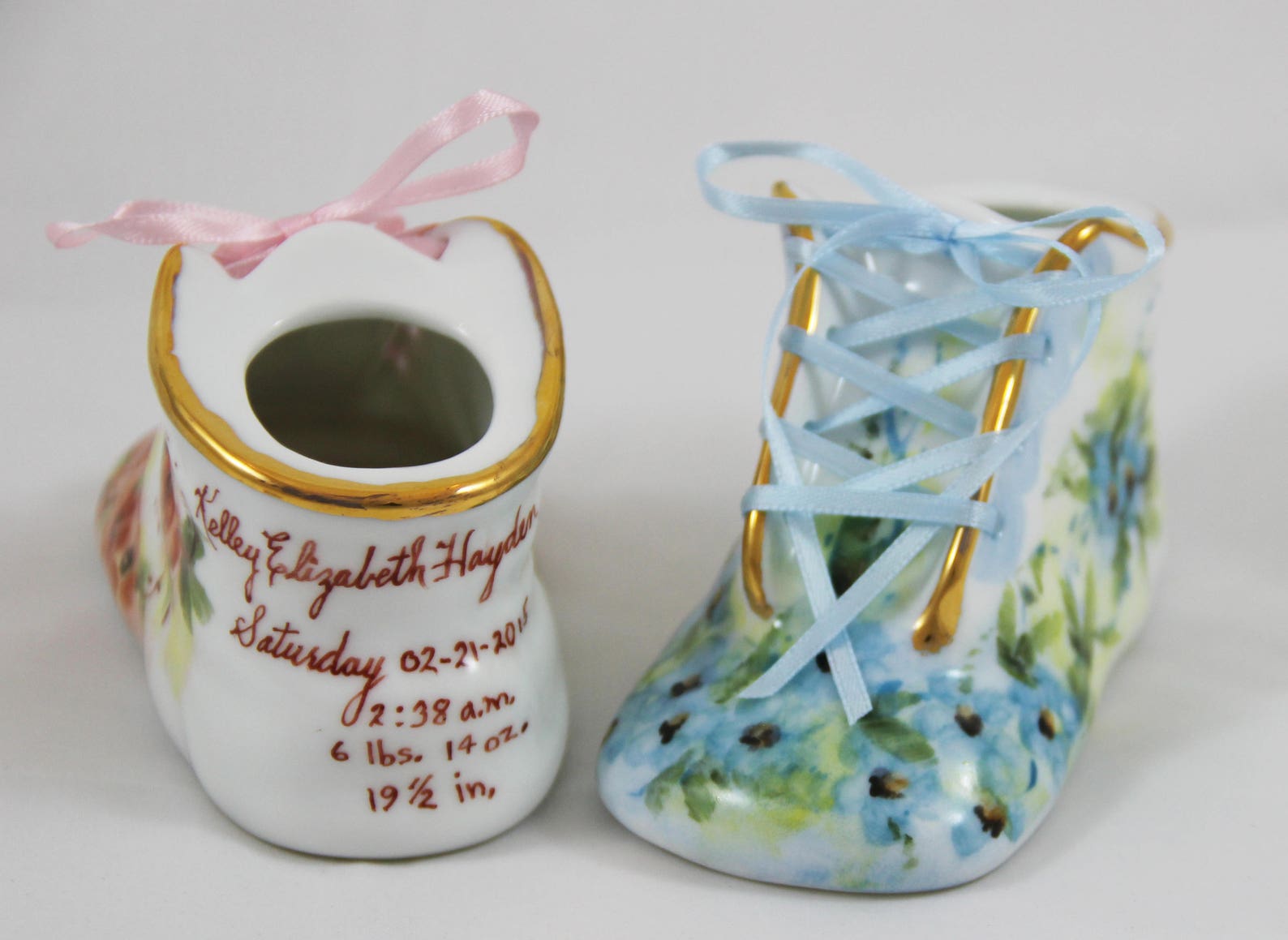 Porcelain Baby Shoe Personalized Baby Boy Bootie 100 Hand Etsy UK