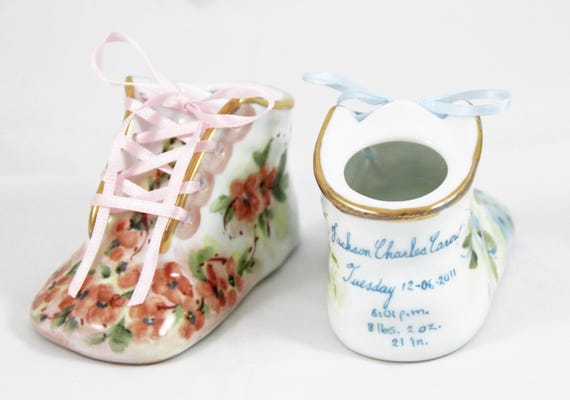 Personalized ceramic baby shoes hotsell