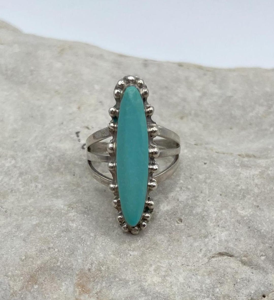 Sleeping Beauty Turquoise Sterling Silver Ring - Etsy