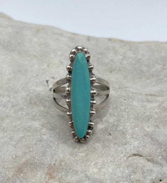 Sleeping Beauty Turquoise Sterling Silver Ring