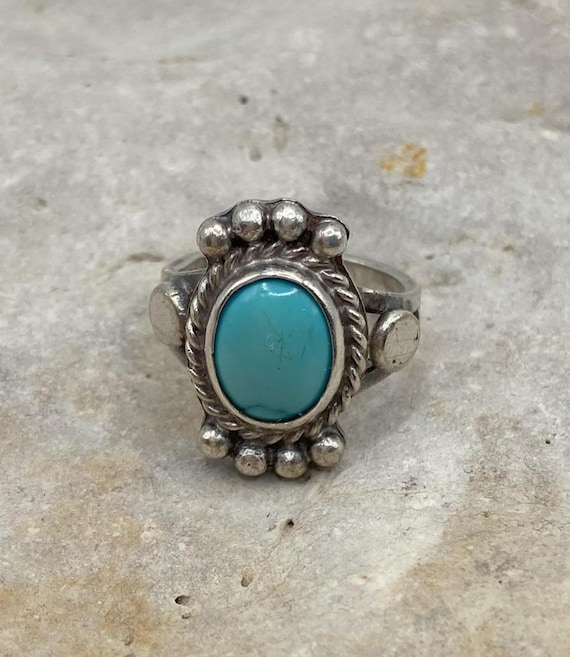 Sleeping Beauty Turquoise Sterling Silver Ring