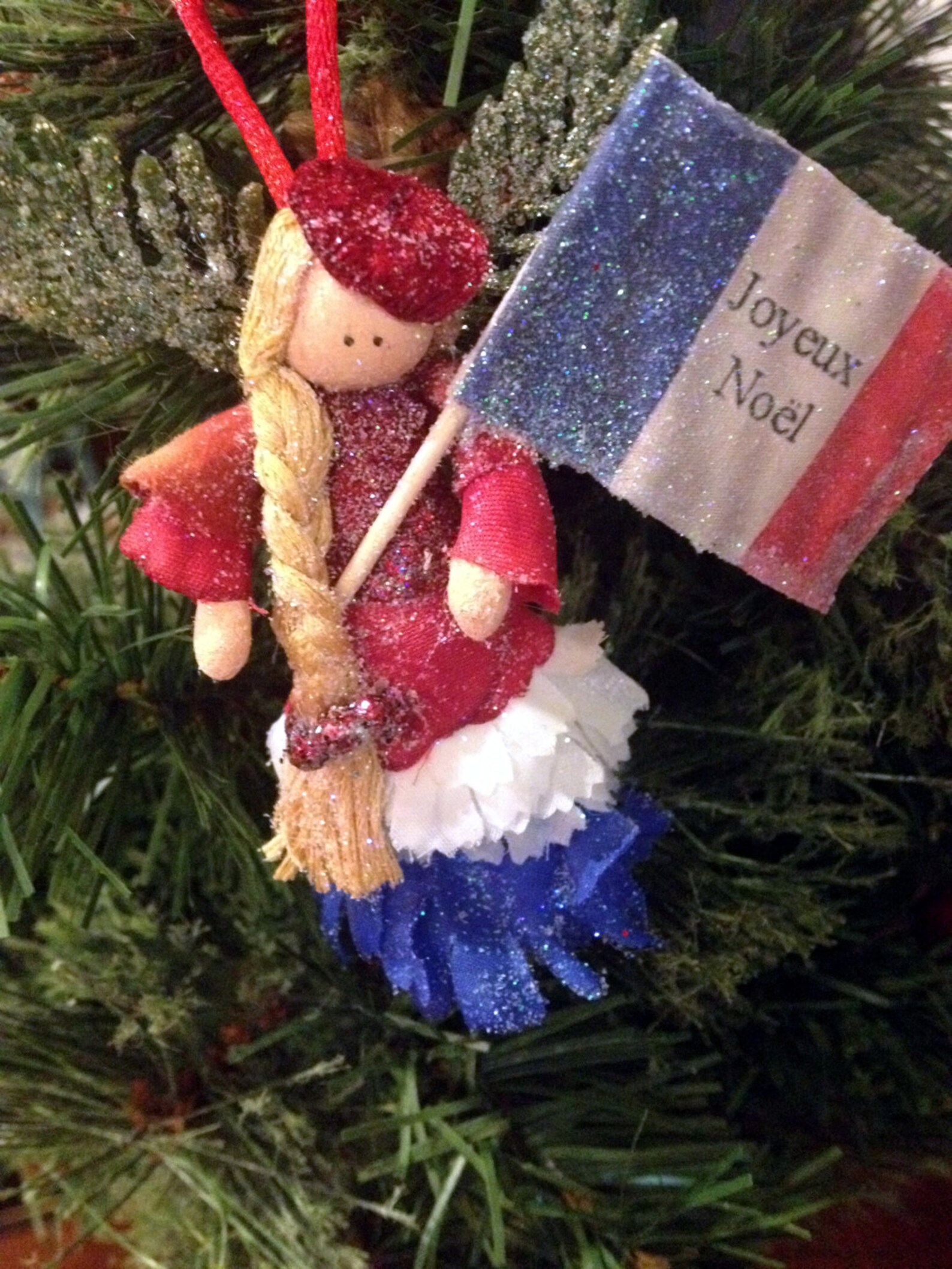 French Christmas Ornament Fairy Parisienne Joyeux Noel | Etsy
