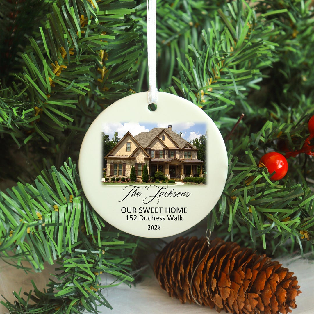 Custom New Home Photo Ornament,house Address Ornament,housewarming Gift ...