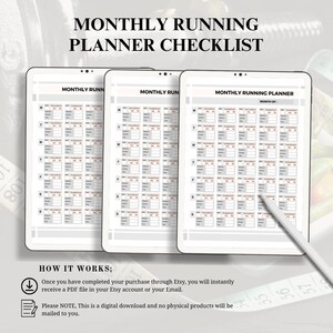 Geometric Monthly Running Tracker, Fitness Planner, Workout Journal, Exercise Log, Health Planner, Geometric Fitness Planner
