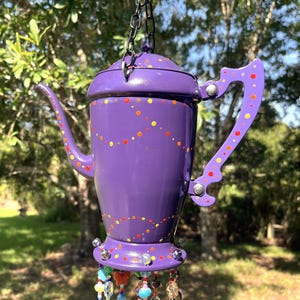 Funky Tea Pot  Wind Chime With Silverware Chimes, *Reduced*