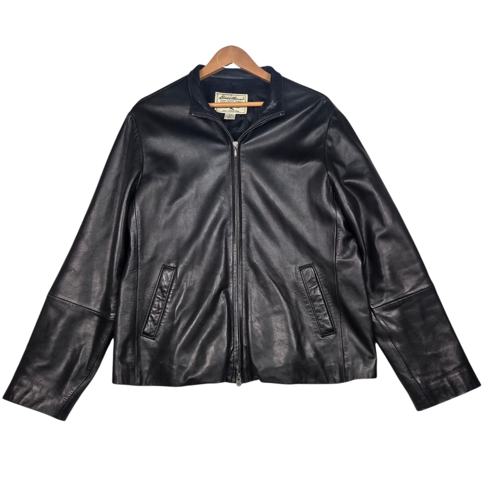【金欠】Eddie BauerレザーシングルライダースTALONジップ【助けて】 Eddie Bauer Jacket Genuine Leather - Etsy