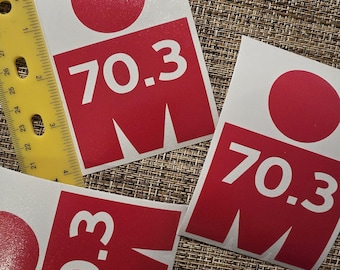 Ironman 70.3 3x4 inches