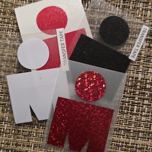 Ironman Decal - Red, White, Black, Holographic Sparkle Vinyl image 1