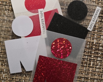 Ironman Decal - Red, White, Black, Holographic Sparkle Vinyl