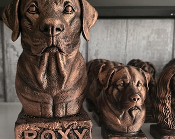 Busto personalizado para animais de estimação, presentes personalizados para pets
