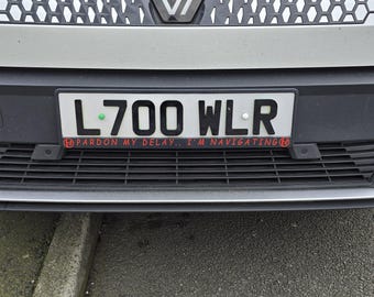 Twenty One Pilots UK Reg Plate Holder – Skeleton Clique Car Accessory