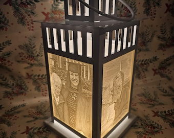 Personalized Photo Keepsake Lantern, Custom Memorial Gift