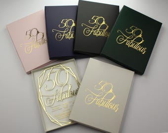 Invitación de cumpleaños de acrílico espejado cortado a láser: Estampado en caliente, un elegante recuerdo