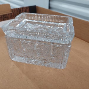 Scatola di sigarette in cristallo vintage