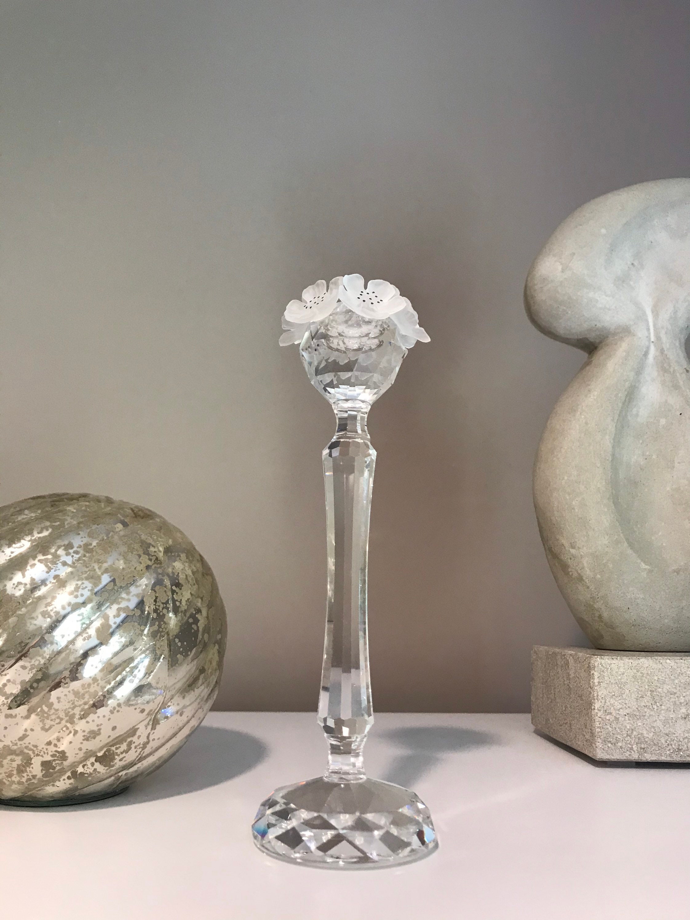 Swarovski Crystal Candle holder 7600 NR 137 Large 8 with Etsy