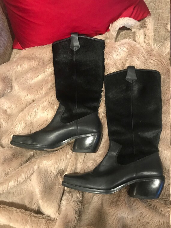 bass black boots