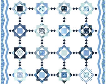 PDF VERSION- Voyage, FPP or traditional templates quilt pattern