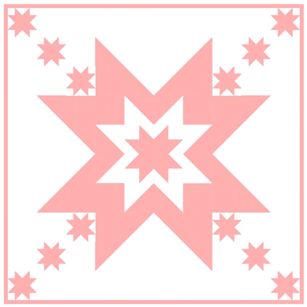 Willa quilt pattern, star quilt, star in a star quilt, baby quilt pattern, throw quilt