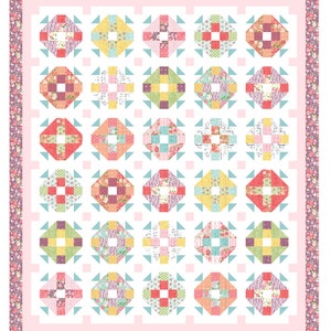 Nelly quilt pattern, layer cake quilt, precut quilt, quilt throw quilt pattern