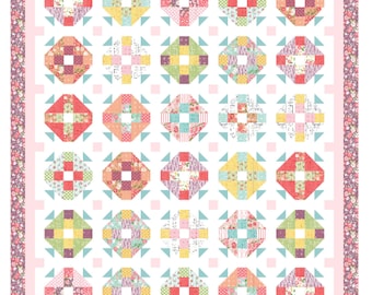 Nelly quilt pattern, layer cake quilt, precut quilt, quilt throw quilt pattern