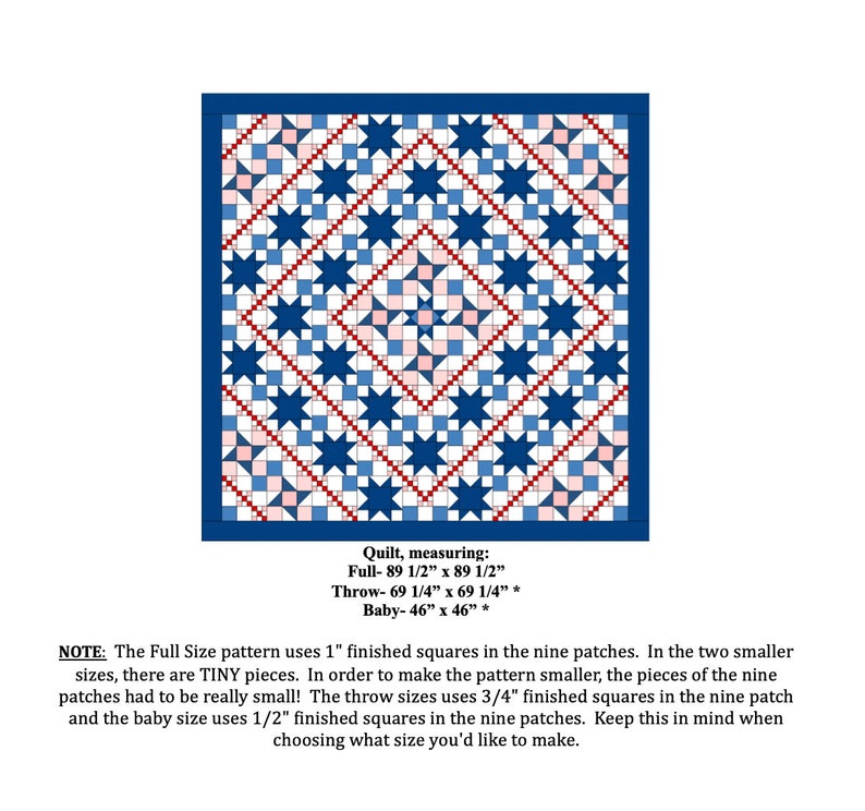 Stargazer Pattern Stargazer Quilt Pattern, Star Quilt, Chain Quilt, Americana Quilt ...