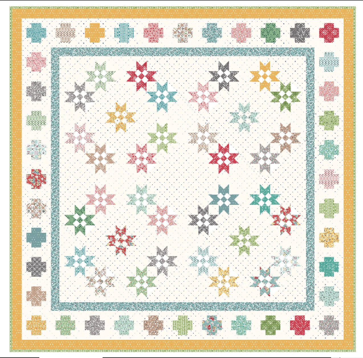 Two Step quilt pattern, layer cake quilt, star quilt, plus quilt, precut quilt, quilt throw quilt pattern