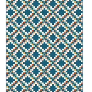 Radiate Quilt Pattern, Irish chain quilt pattern, jelly roll quilt pattern, precut quilt pattern