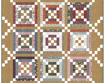 Frolic quilt pattern, jelly roll quilt, uses 1 jelly roll plus background, beginner quilt pattern,quick quilt pattern, 2 1/2" strips pattern