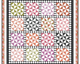 PDF VERSION- The June Quilt Pattern, Broken Dishes Design (PDF Download)