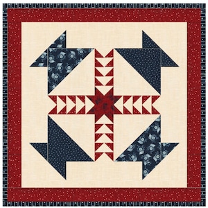 Liberty Baskets quilt pattern, basket and star quilt, basket quilt, star quilt, mini quilt, americana quilt, summer quilt, wall quilt