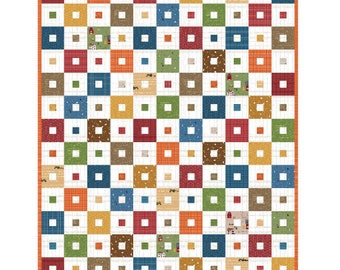 PDF VERSION- Scamper Quilt Pattern, Beginner Friendly (PDF Download)